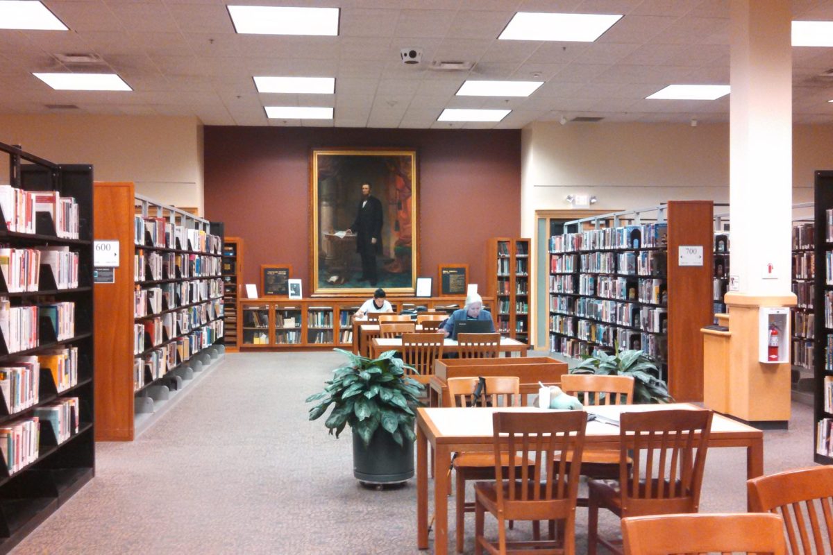 A public library reading room